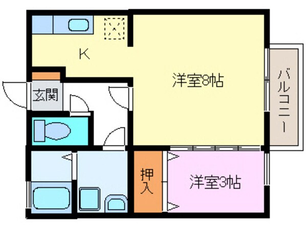 サニーヒルズの物件間取画像